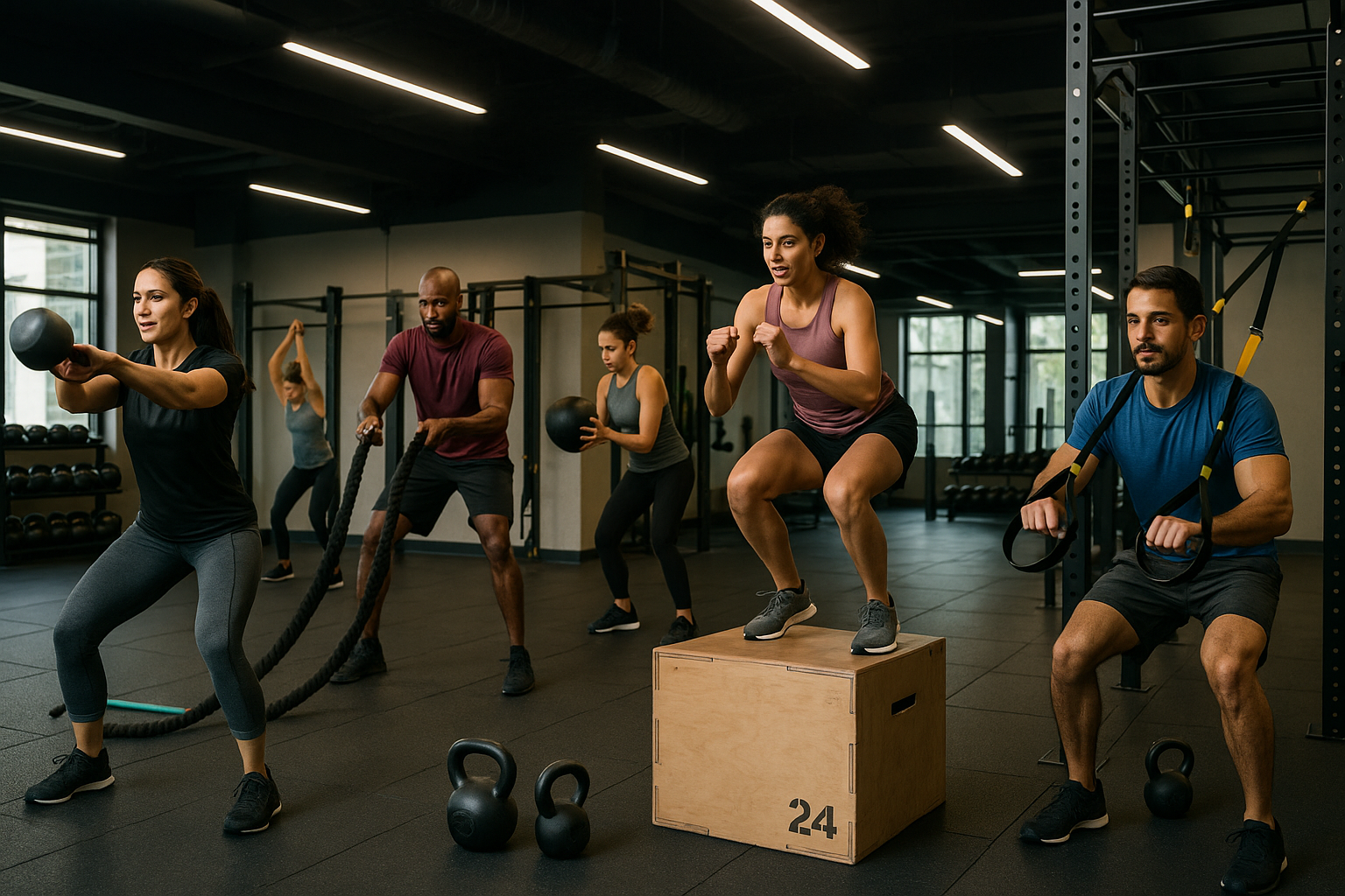 Entrenamiento funcional en el gimnasio